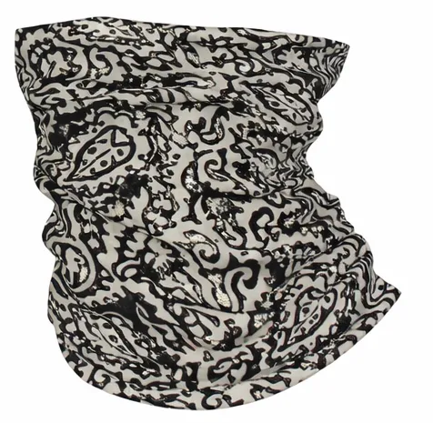 Fishion Buff - bandeau multifonction Femme (Cachemire noir)